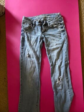Laguna B Light Blue Skinny Distressed Jeans